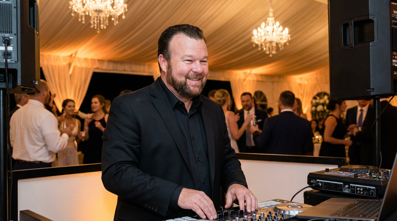 Wedding entertainment at Swan Harbor Farm in Havre de Grace, MD